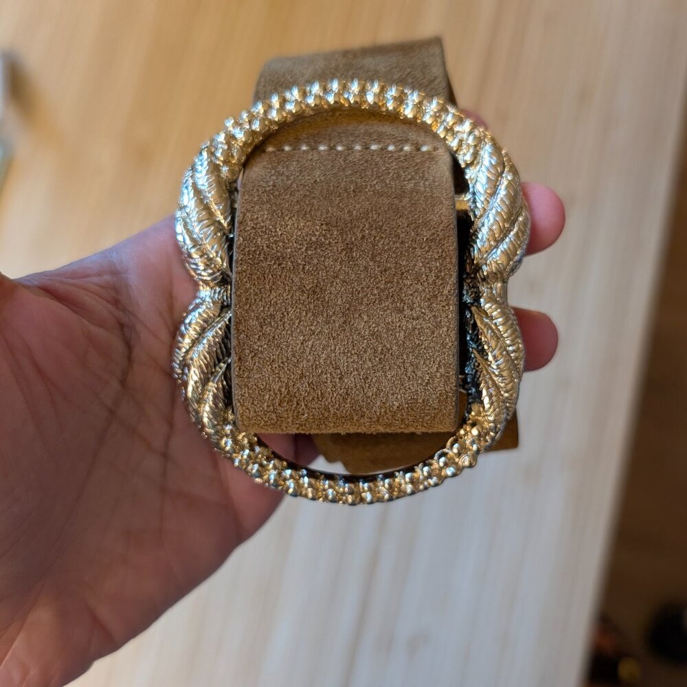 Sezane Artemis Belt in Taupe (size 80)